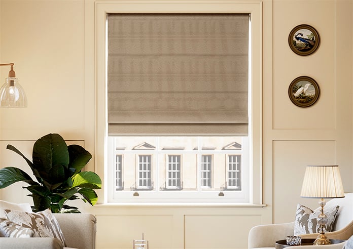 Lucerne Faux Silk, Bronzed Mist - Roman Blind - Image 3